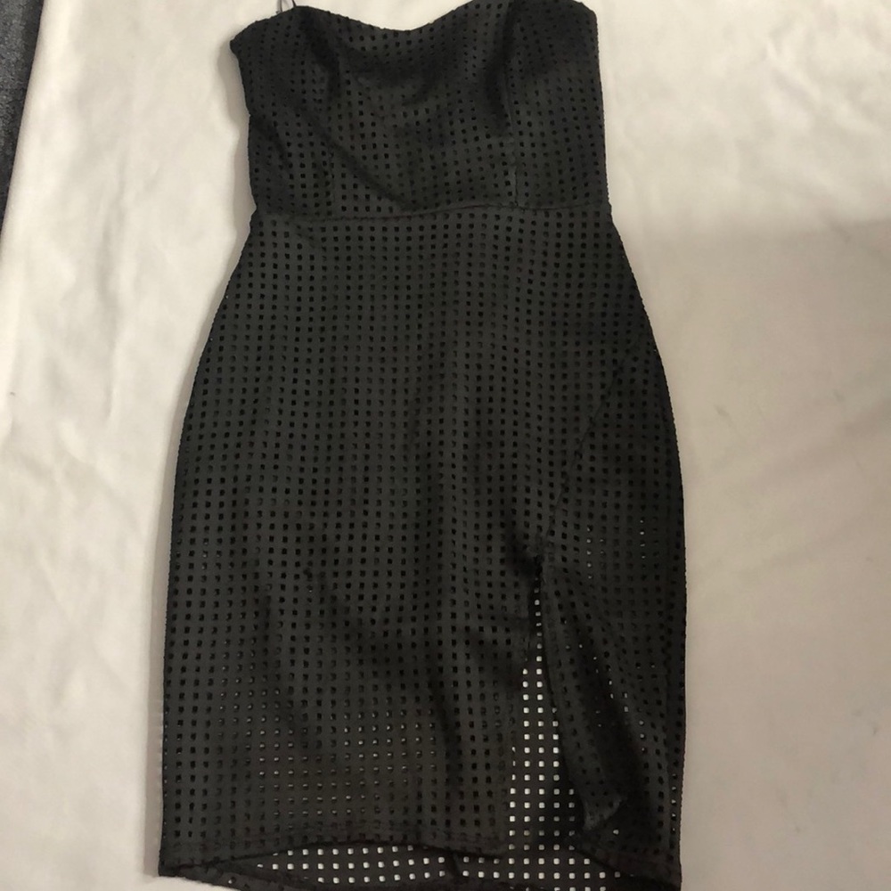 CAGED DRESS W/ BUILT IN BODYSUIT